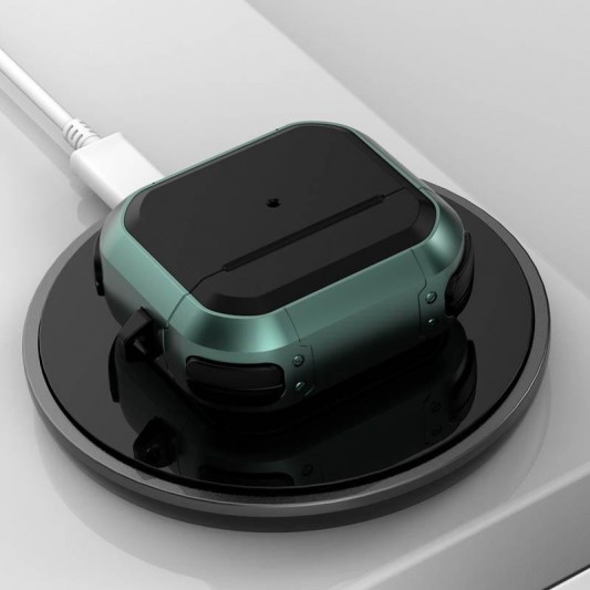Футляр протиударний Black ed. для навушників Airpods 3 Apple Green - зображення 5 