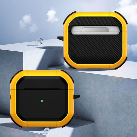 Футляр протиударний Black ed. для навушників Airpods 3 Yellow - зображення 1 