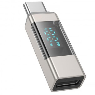 Перехідник Borofone BV25 Type-C male to Type-C female Gray Перехідник Borofone BV25 Type-C male to Type-C female Gray