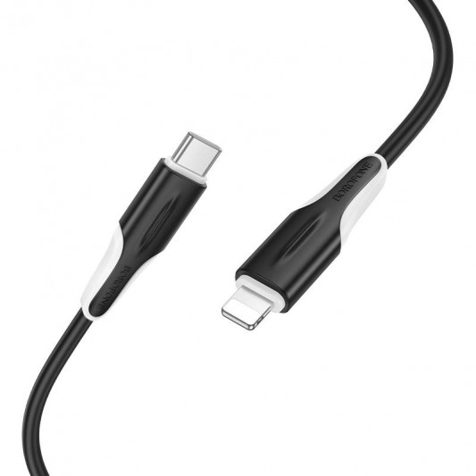 Дата кабель Borofone BX119 New Type-C to Lightning 27W (1m) Black - зображення 2 