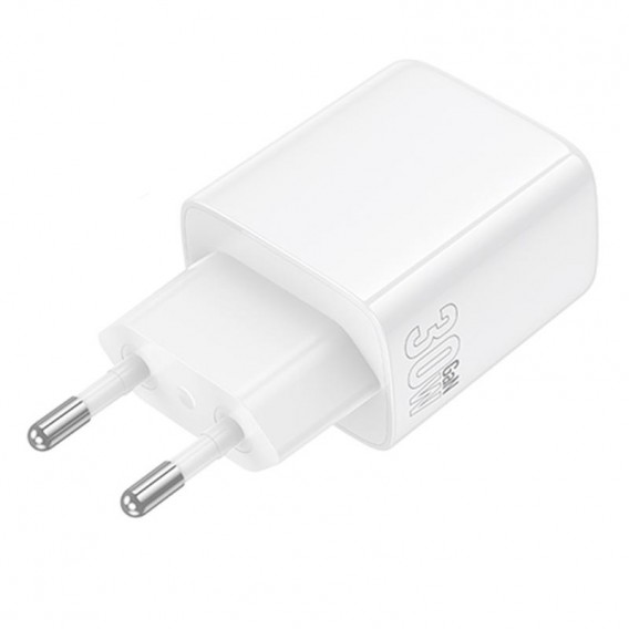 Блок живлення Borofone BN29 Fuente PD30W+QC3.0 (1USB-A/1C) White