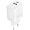 Блок питания Borofone BN27 Fuente PD20W+QC3.0 (1USB-A/1C) White