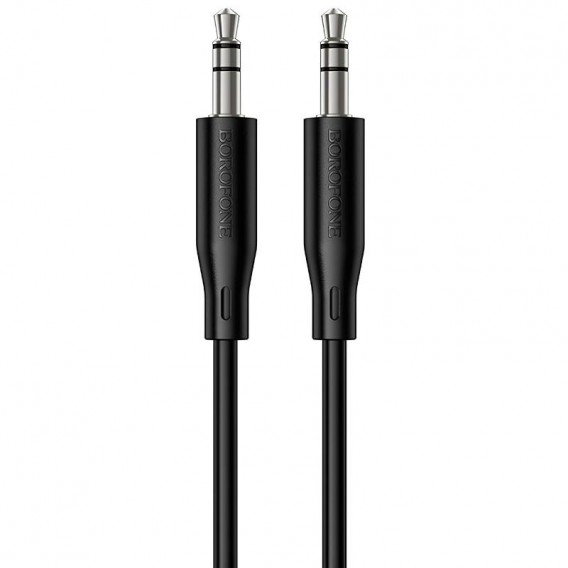 Аудіо кабель Aux Borofone BL26 Standard (1m) Black
