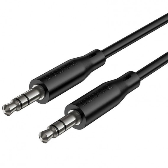 Аудіо кабель Aux Borofone BL26 Standard (1m) Black