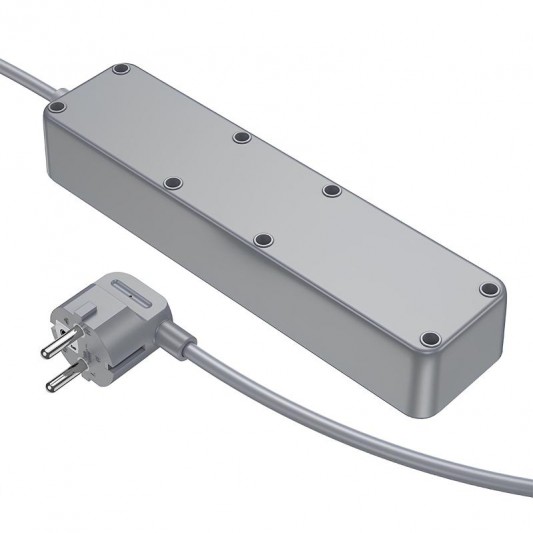 Подовжувач Borofone BAC9 Power PD20W (3USB-A/1C/3xSocket) (2m) White - зображення 4 