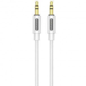 Аудіо кабель Aux Borofone BL20 True sound silicone (1m) White