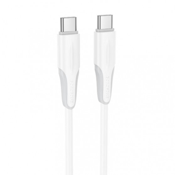 Дата кабель Borofone BX119 New Type-C to Type-C 60W (1m) White
