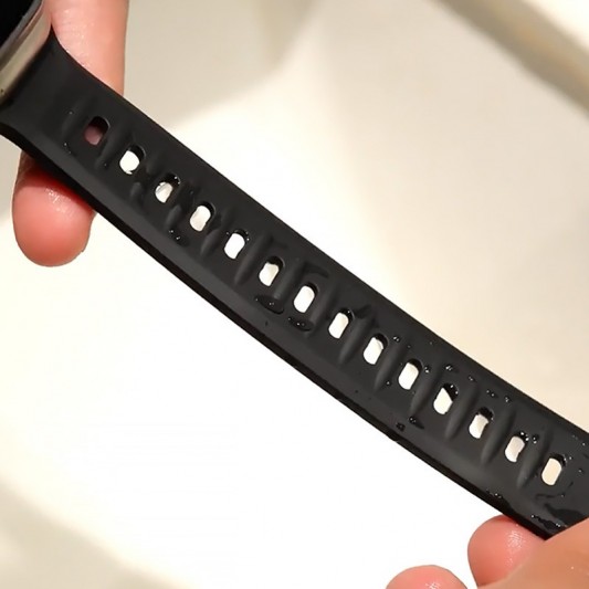 Ремінець BlueO Fluoro Rubber Sport для Apple Watch 42(ser.1-3)/44/45/46/49mm Black - зображення 2 
