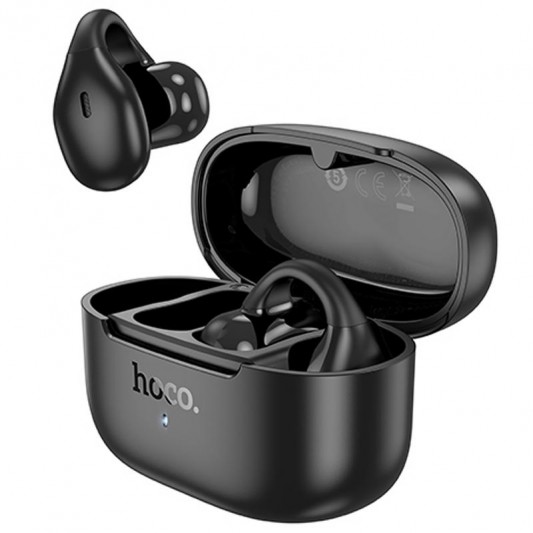 Бездротові TWS навушники Hoco EA9 Clear sound clip-on Black - зображення 2 
