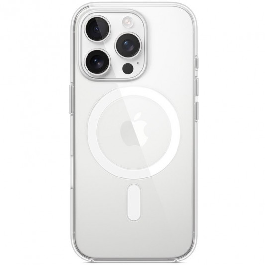Чохол Clear Case (AAA) with MagSafe and Animation для Apple iPhone 16 Pro (6.3") Clear