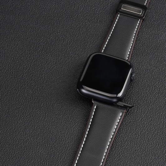 Ремінець Dux Ducis Genuine Leather для Apple Watch 38/40/41/42mm(ser.10) Black - зображення 2 