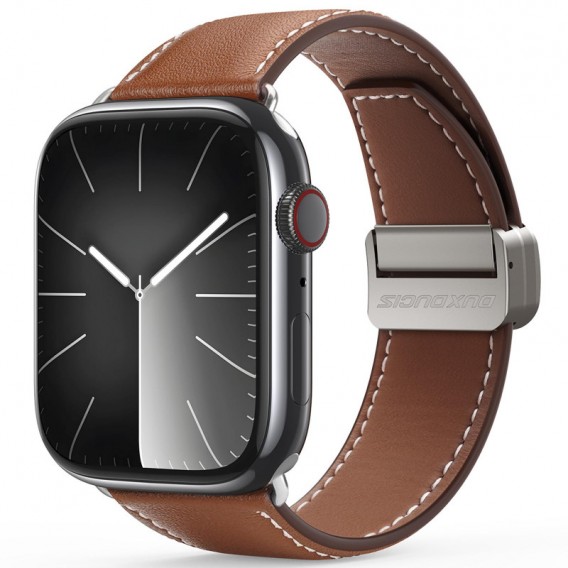 Ремінець Dux Ducis Genuine Leather для Apple Watch 38/40/41/42mm(ser.10) Brown
