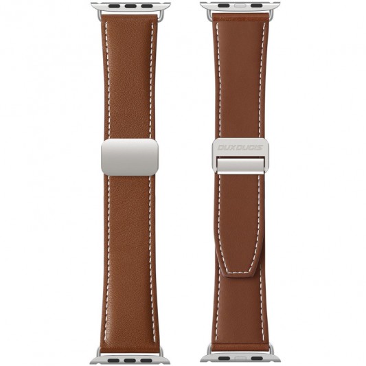 Ремінець Dux Ducis Genuine Leather для Apple Watch 38/40/41/42mm(ser.10) Brown - зображення 1 