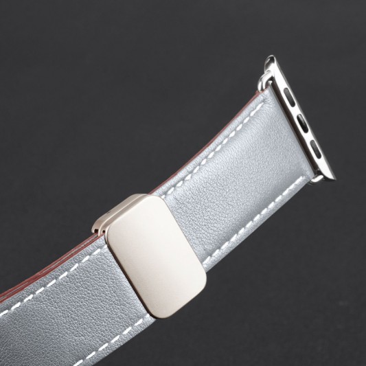 Ремінець Dux Ducis Genuine Leather для Apple Watch 42(ser.1-3)/44/45/46/49mm Grey - зображення 3 