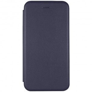Кожаный чехол-книга Classy для Apple iPhone 12 Pro/12 (6.1") Темно-синий
