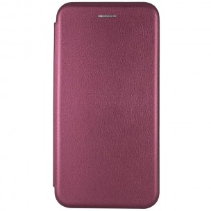 Кожаный чехол-книга Classy для Apple iPhone 12 Pro/12 (6.1") Бордовый