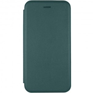 Кожаный чехол-книга Classy для Apple iPhone 13/14 (6.1") Зеленый