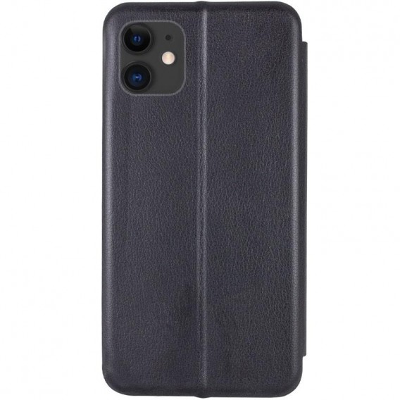 Кожаный чехол-книга Classy для Apple iPhone 13/14 (6.1") Черный