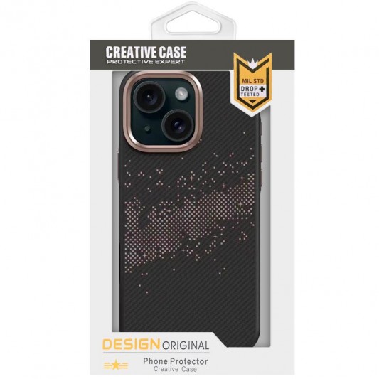 TPU чохол Monzo (MagFit) для Apple iPhone 15 (6.1") Titanium gold - зображення 3 