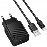 МЗП Borofone BAS71A Source 10.5W (1USB-A) + кабель USB to Type-C Black