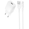Блок живлення Borofone BAS71A Source 10.5W (1USB-A) + кабель USB to Lightning White