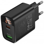 МЗП Borofone BA96A Ilustre with digital display PD20W+QC3.0 (1USB-A/1C) Black