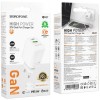 Блок питания Borofone BN27 Fuente PD20W+QC3.0 (1USB-A/1C) + кабель Type-C to Type-C White