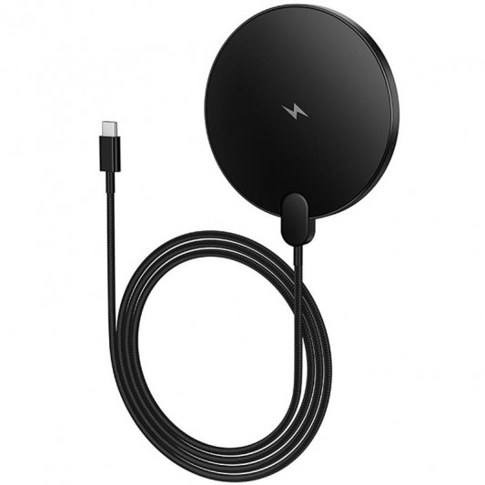 БЗП Hoco CW62 Peak with digital display and cable 15W Black - зображення 3 
