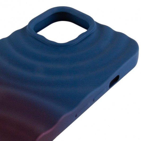Чохол TPU ColorWave для Apple iPhone 12 Pro / 12 (6.1") Navy Blue / Plum - зображення 3 