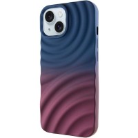 Чехол TPU ColorWave для Apple iPhone 15 (6.1") Navy Blue / Plum