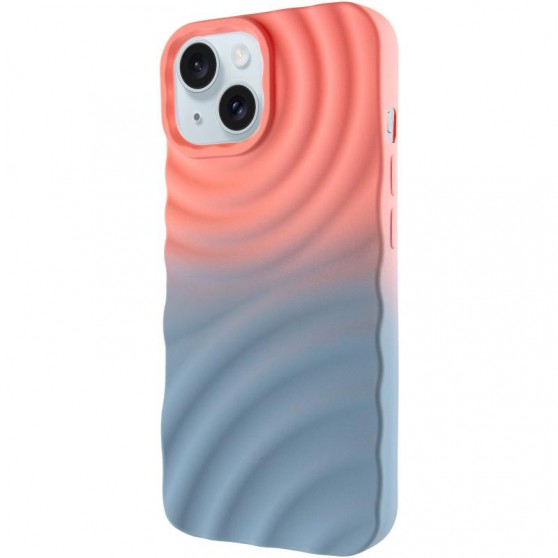 Чохол TPU ColorWave для Apple iPhone 15 (6.1") Peach / Sky