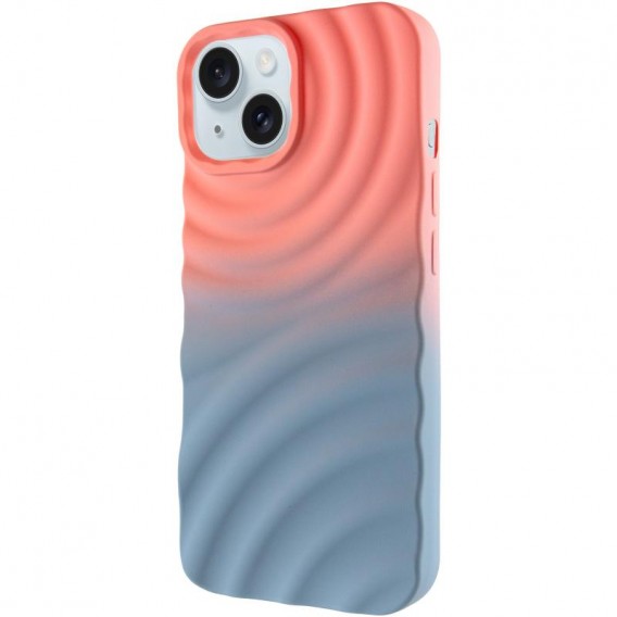 Чохол TPU ColorWave для Apple iPhone 15 (6.1") Peach / Sky