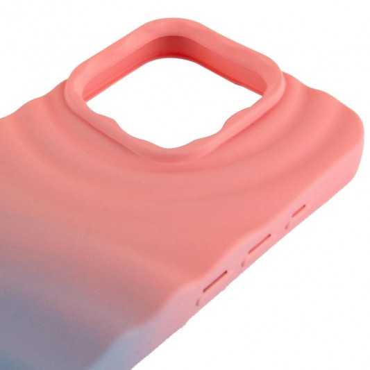 Чохол TPU ColorWave для Apple iPhone 15 Pro (6.1") Peach / Sky - зображення 3 