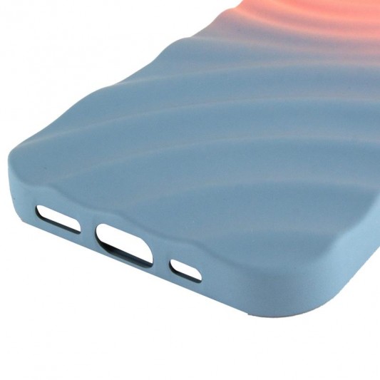 Чохол TPU ColorWave для Apple iPhone 15 Pro (6.1") Peach / Sky - зображення 4 