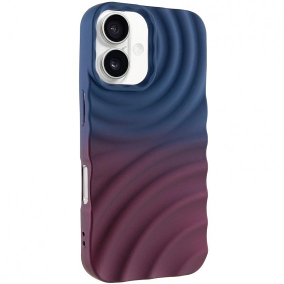 Чехол TPU ColorWave для Apple iPhone 16 (6.1") Navy Blue / Plum