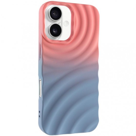 Чохол TPU ColorWave для Apple iPhone 16 (6.1") Peach / Sky