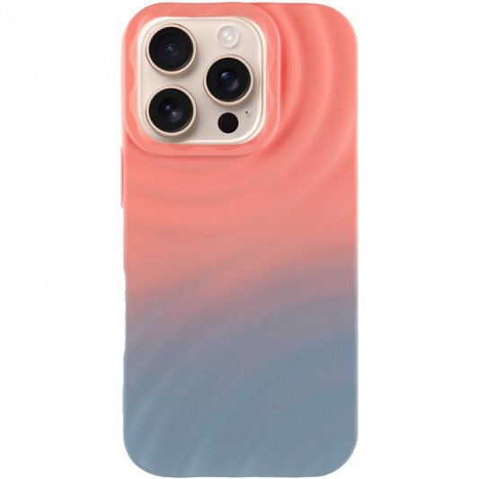Чохол TPU ColorWave для Apple iPhone 16 Pro (6.3") Peach / Sky - зображення 1 