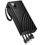 Портативний ЗП Power Bank Hoco J155 Shine 22.5W+PD20W with 4 cables 20000 mAh Black