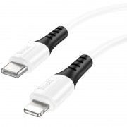 Дата кабель Hoco X82 Silicone Type-C to Lightning 20W (1m) White