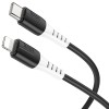 Дата кабель Hoco X82 Silicone Type-C to Lightning 20W (1m) Black