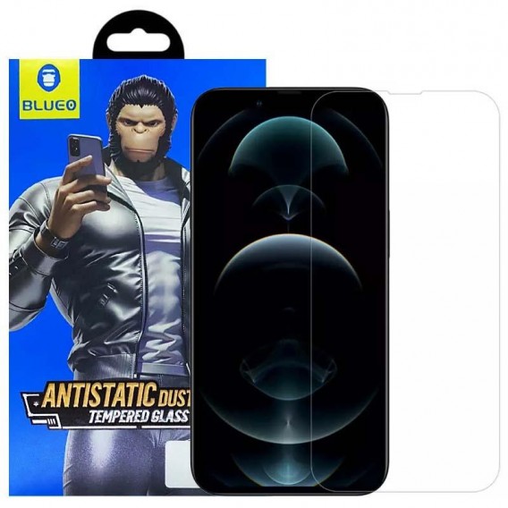 Защитное 2.5D стекло Blueo Full Cover HD Clear для iPhone 13 Pro / 13 / 14 / 16e (6.1") Прозрачное