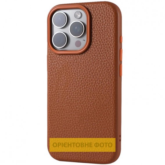 Чохол Syndee with MagSafe для Apple iPhone 12 Pro / 12 (6.1") Golden Brown