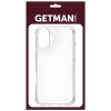 TPU чохол GETMAN Ease logo посилені кути для Apple iPhone 17 (6.3") Безбарвний (прозорий)