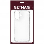 TPU чохол GETMAN Ease logo посилені кути для Apple iPhone 17 (6.3") Безбарвний (прозорий)