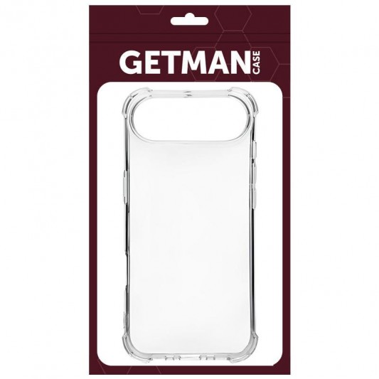 TPU чохол GETMAN Ease logo посилені кути для Apple iPhone 17 Air (6.5") Безбарвний (прозорий) - зображення 7 