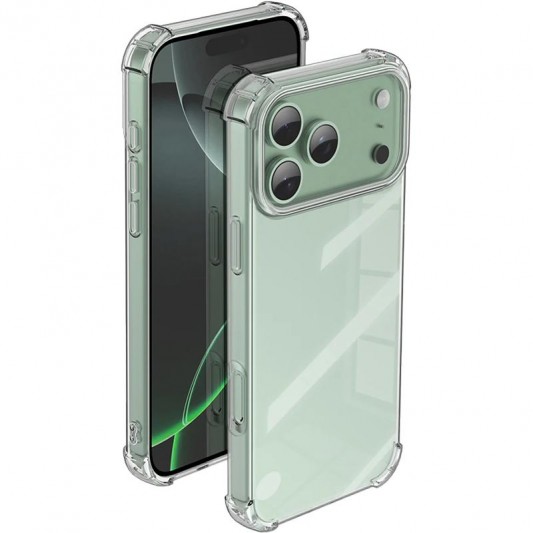 TPU чохол GETMAN Ease logo посилені кути для Apple iPhone 17 Pro Max (6.9") Безбарвний (прозорий) - зображення 6 