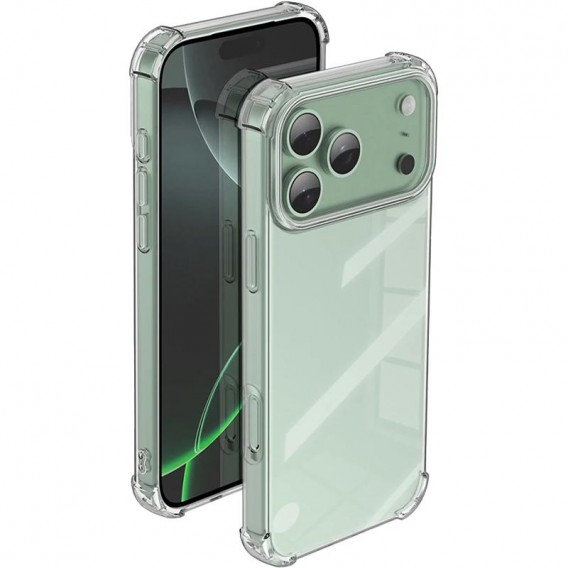TPU чохол GETMAN Ease (посилені кути) для iPhone 17 Pro Max, Прозорий