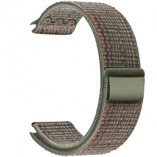 Ремінець Hoco WA25 Original series nylon strap для Apple watch 42(ser.1-3)/44/45/49mm Dark Green with Orange