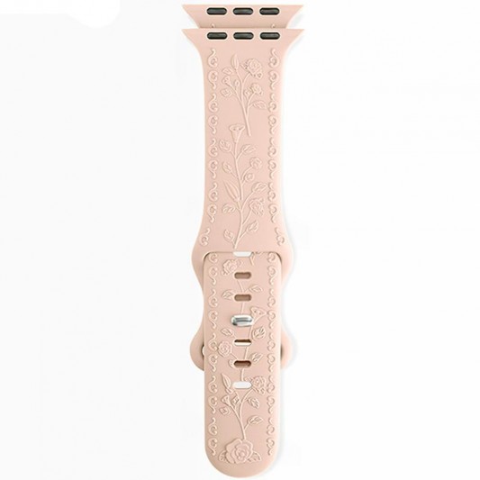 Ремінець Hoco WA30 Flexible series 3D solid color silicone strap для Apple watch 38/40/41mm Powder Sand - зображення 2 