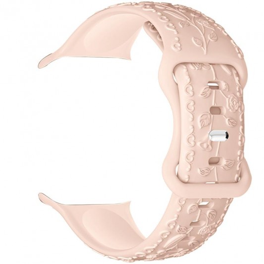 Ремінець Hoco WA30 Flexible series 3D solid color silicone strap для Apple watch 42(ser.1-3)/44/45/49 Powder Sand